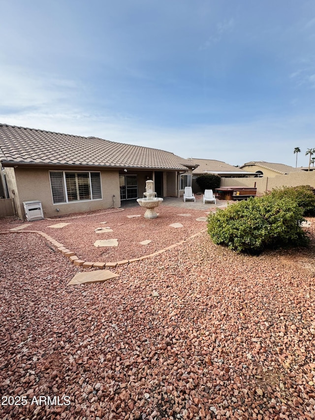 view of back of property