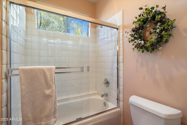 25483 N Wrangler Rd, Scottsdale, AZ 85255 - bathroom with enclosed tub / shower combo and toilet