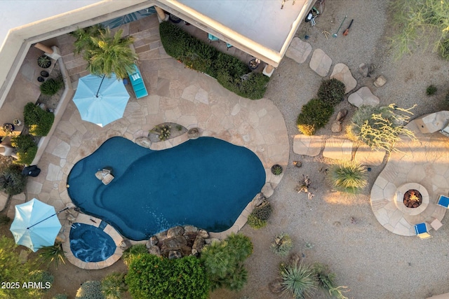 25483 N Wrangler Rd, Scottsdale, AZ 85255 - aerial view of property and surrounding area