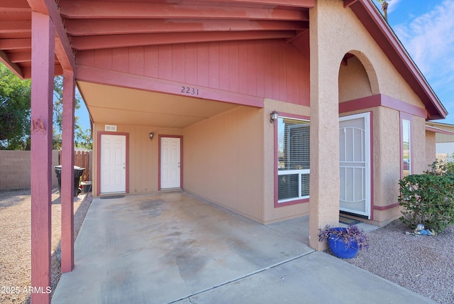 view of entrance to property