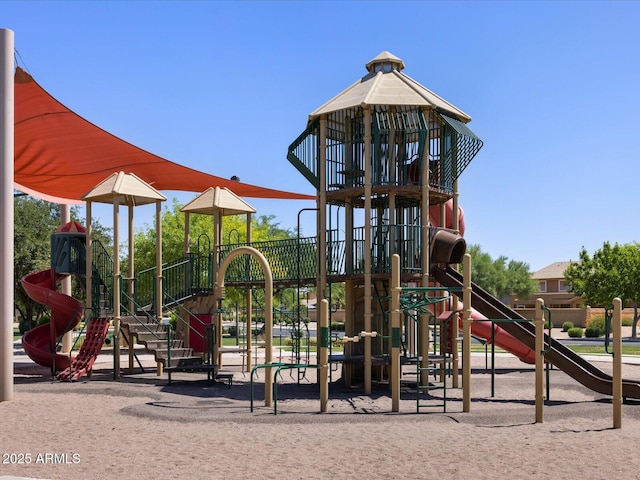 view of jungle gym