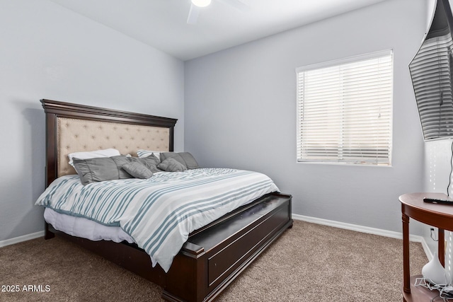 1442 W Laurel Ave, Gilbert, AZ 85233 - bedroom featuring carpet, baseboards, and ceiling fan