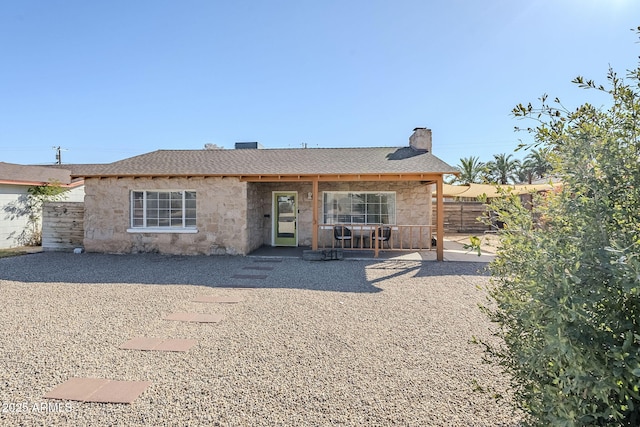 back of house featuring a patio