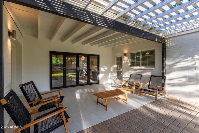 6628 N 2nd Ave, Phoenix, AZ 85013 - view of patio / terrace with a pergola