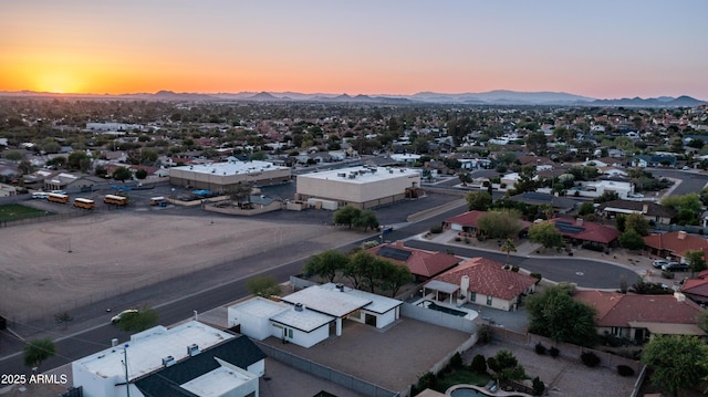 14025 N 11th Pl, Phoenix, AZ 85022 - aerial view at dusk of a mountain view and a residential view