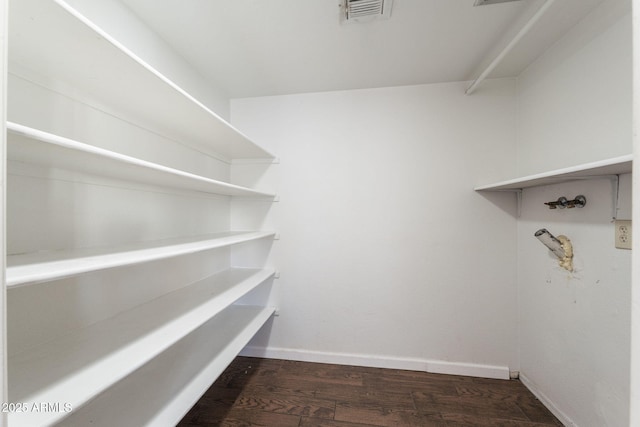 interior space featuring dark hardwood / wood-style floors