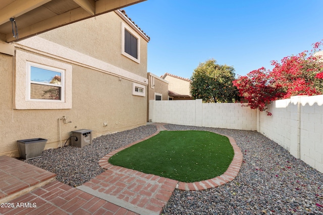 view of yard featuring a patio area