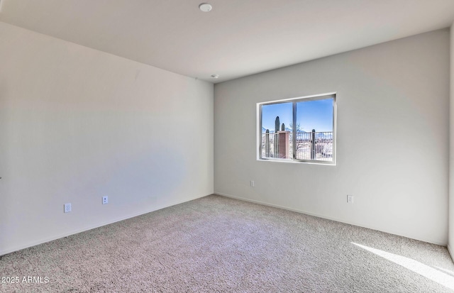 view of carpeted empty room