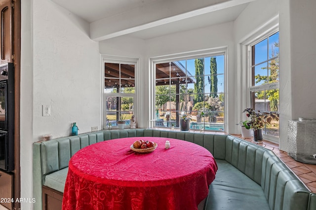 view of dining space