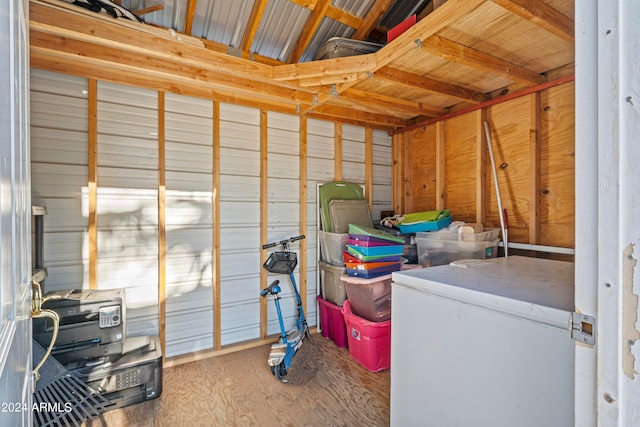 view of storage room