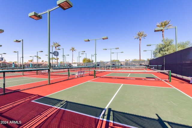 view of tennis court