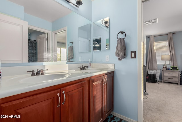 bathroom featuring vanity