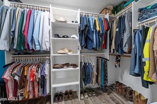 6289 E Duchess Dr, Prescott Valley, AZ 86314 - spacious closet with wood finished floors