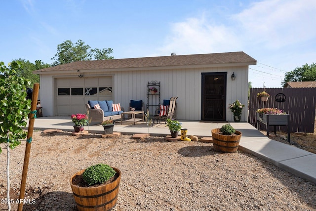 6289 E Duchess Dr, Prescott Valley, AZ 86314 - view of front of home featuring a garage and an outdoor living space
