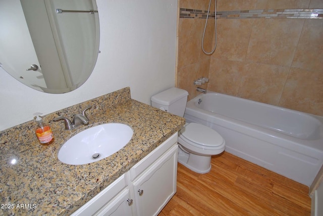 2015 E Southern Ave Unit 23, Tempe, AZ 85282 - full bathroom with vanity, wood finished floors, and shower / bath combination