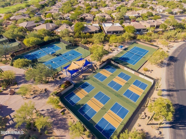 aerial view featuring a residential view