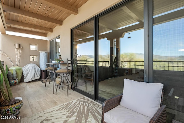 balcony with grilling area