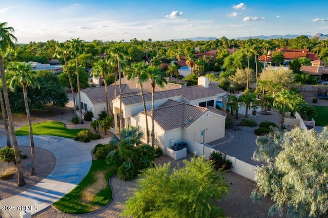 birds eye view of property