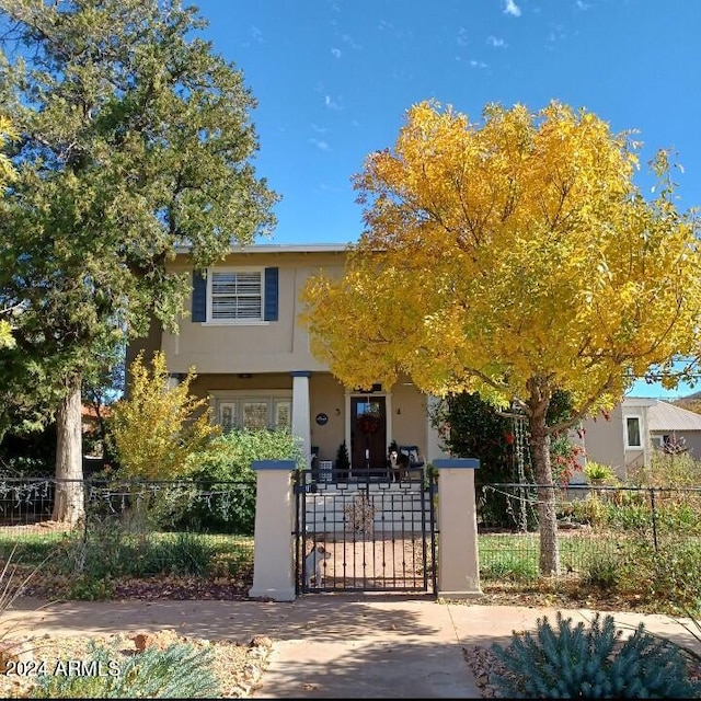 view of front of property