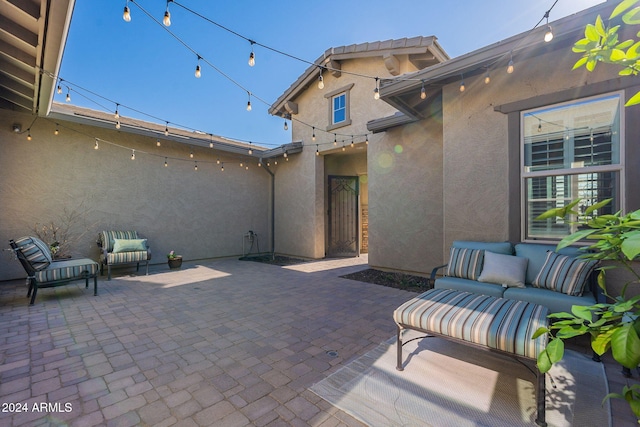 view of patio / terrace with an outdoor hangout area