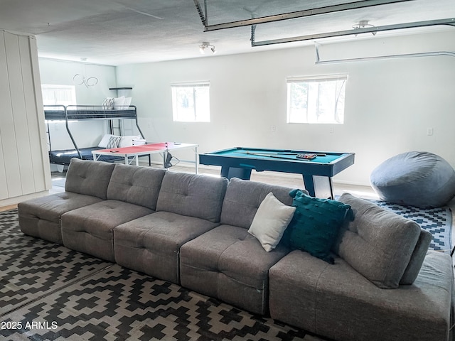 game room featuring a healthy amount of sunlight and billiards