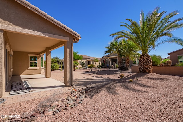 view of yard with a patio