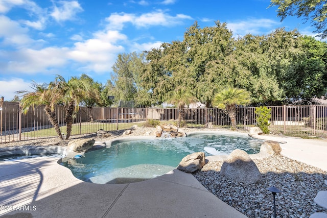 view of pool