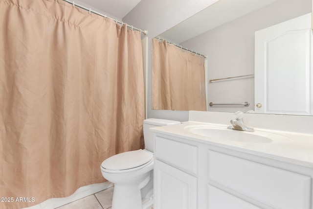 21 E Irvine Rd, Phoenix, AZ 85086 - bathroom with vanity, tile patterned flooring, and a shower with shower curtain