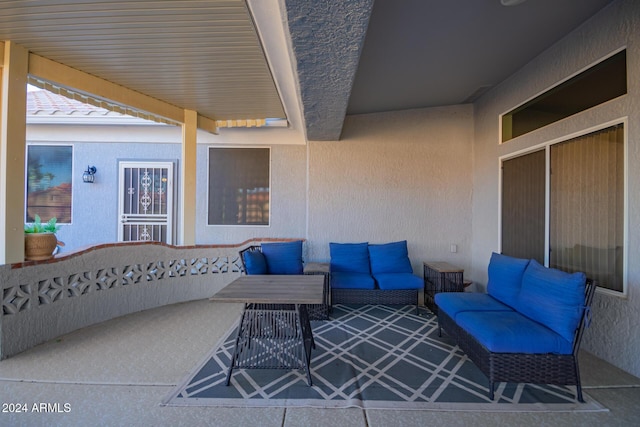 view of patio / terrace featuring outdoor lounge area