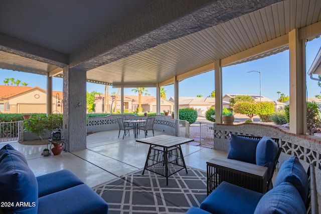 view of patio / terrace with outdoor lounge area