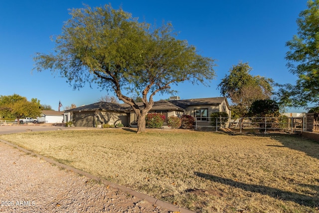 ranch-style house with a garage