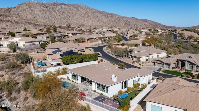 122 E Desert Wind Dr, Phoenix, AZ 85048 - aerial view with a residential view and a mountain view