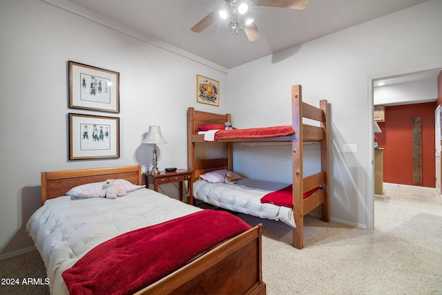 bedroom with ceiling fan