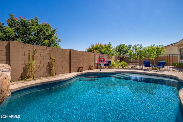 view of pool with a patio