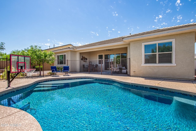 view of pool with a patio