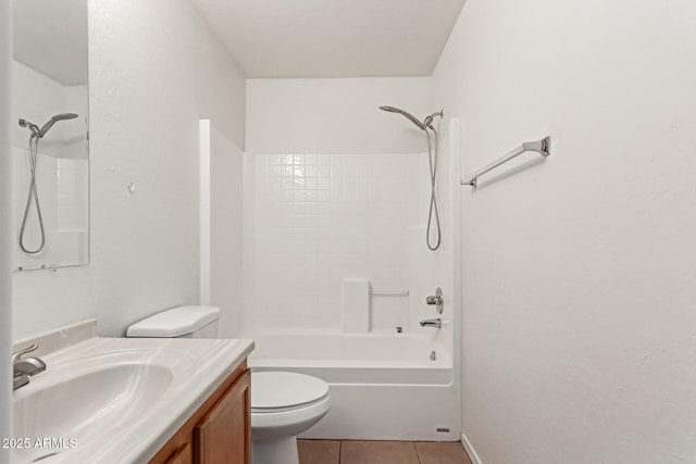 11139 W Devonshire Ave, Phoenix, AZ 85037 - full bath with tile patterned floors, toilet, vanity, and shower / washtub combination