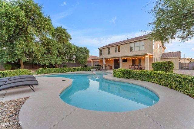 view of pool with a patio