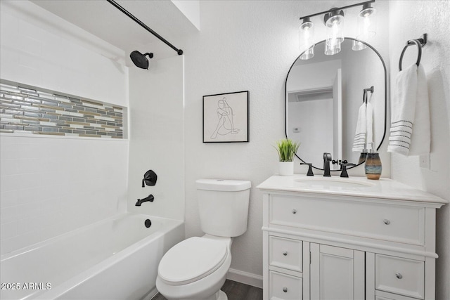 1561 N Sterling St, Mesa, AZ 85207 - full bath featuring vanity, shower / bath combination, and wood finished floors