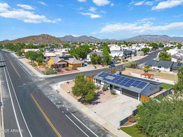 1561 N Sterling St, Mesa, AZ 85207 - aerial view of residential area featuring mountains