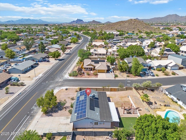 1561 N Sterling St, Mesa, AZ 85207 - aerial view of residential area with a mountain backdrop