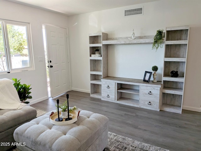 1561 N Sterling St, Mesa, AZ 85207 - living room with wood finished floors and baseboards