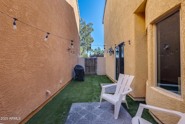 view of home's exterior with a yard