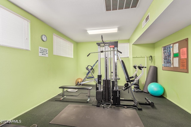 view of exercise room