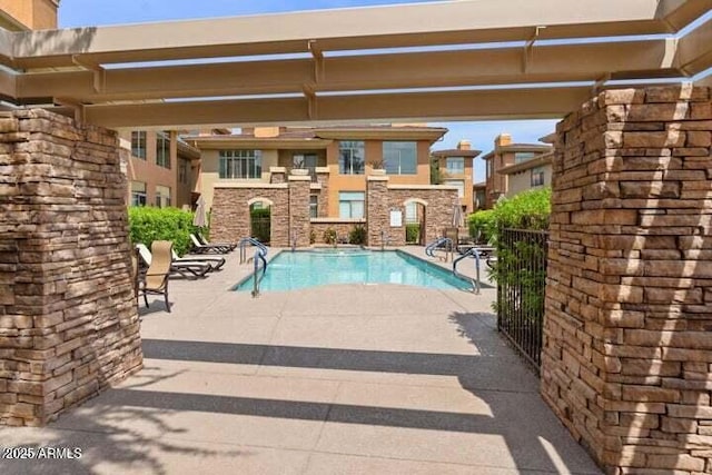 14450 N Thompson Peak Pkwy Unit 132, Scottsdale, AZ 85260 - community pool featuring a patio area