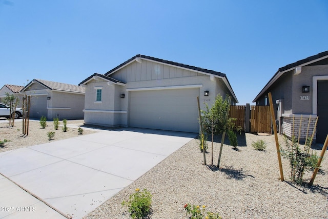 17419 W Via De Luna Dr, Surprise, AZ 85387 - ranch-style home featuring a garage, fence, and concrete driveway