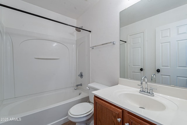 2518 W Carson Rd, Phoenix, AZ 85041 - bathroom with vanity, toilet, and bathing tub / shower combination