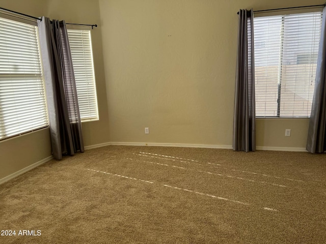 spare room featuring carpet floors