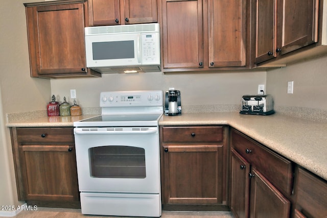 kitchen with white appliances