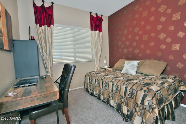 bedroom featuring carpet flooring