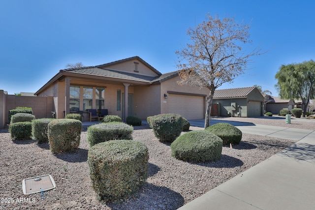 ranch-style house with a garage